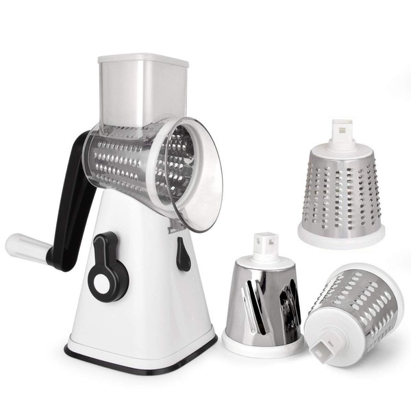 NILICAN Manual Rotating Potato Grater Kitchen Mandolin Vegetable Cutter with
