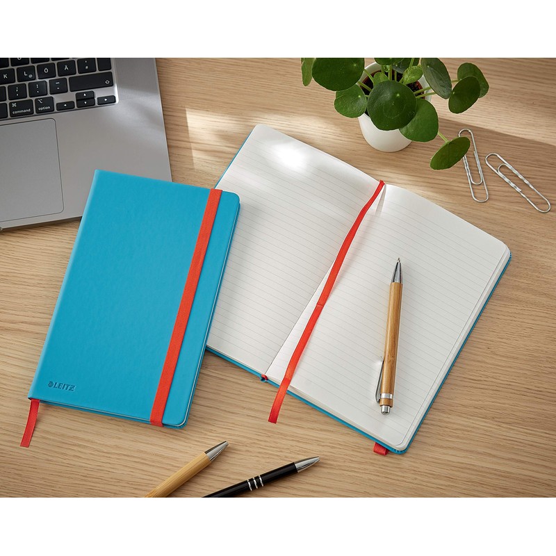 Leitz Lined Hardcover Notebook in A5 Format, 80 Sheets, 160