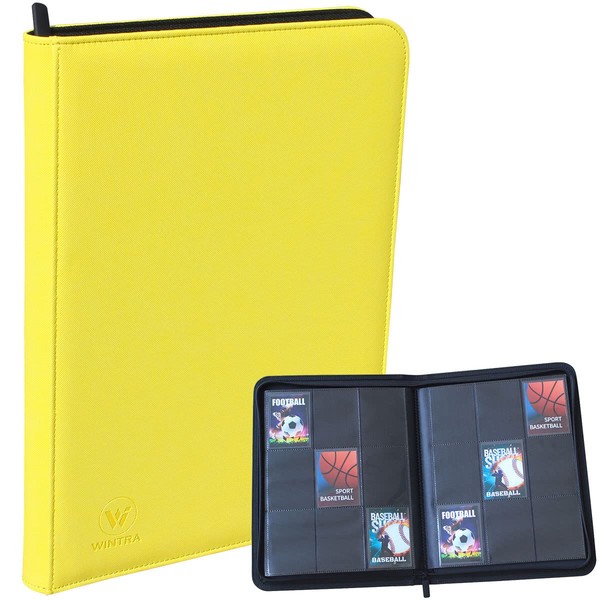 WINTRA Premium Zip Card Binder, 9 Pocket Trading Card Collectors