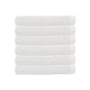Bambury Chateau 6pack Face Washer 33x33cm White (COMC6PFWWHI)