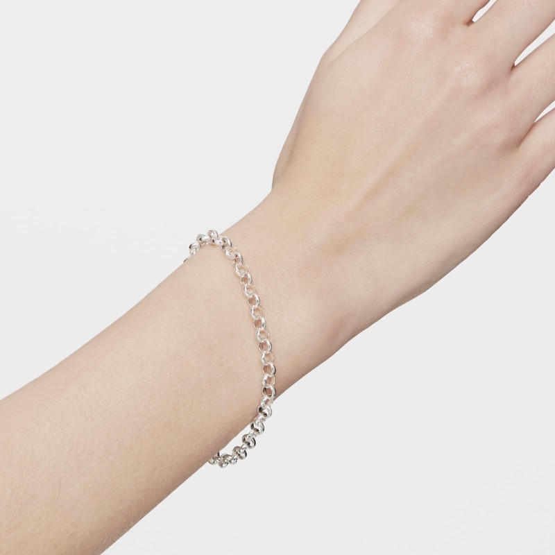 TOUS Hold Sterling Silver Chain Bracelet