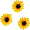 3Pcs Sunflower Headband, Simulation Yellow Floral Fall Sunflower Hair Clips