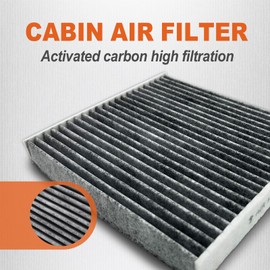 Cabin Air Filter JH182, Fits 2016-2023 Civic, 2016-2023 HR V, 2017-2021 Clarity, 2017-2023 CR V, 2009-2020 Fit, 2010-2022 Insight, 2018-2023 Odyssey, 2022-2023 MDX, CF11182, 80291-T5R-A01