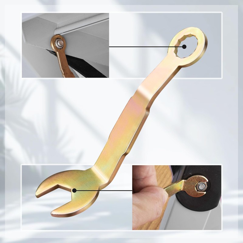 Lekgavd Pivot Pocket Door Wrench, 3/8" Bi-Fold Closet Door Hardware