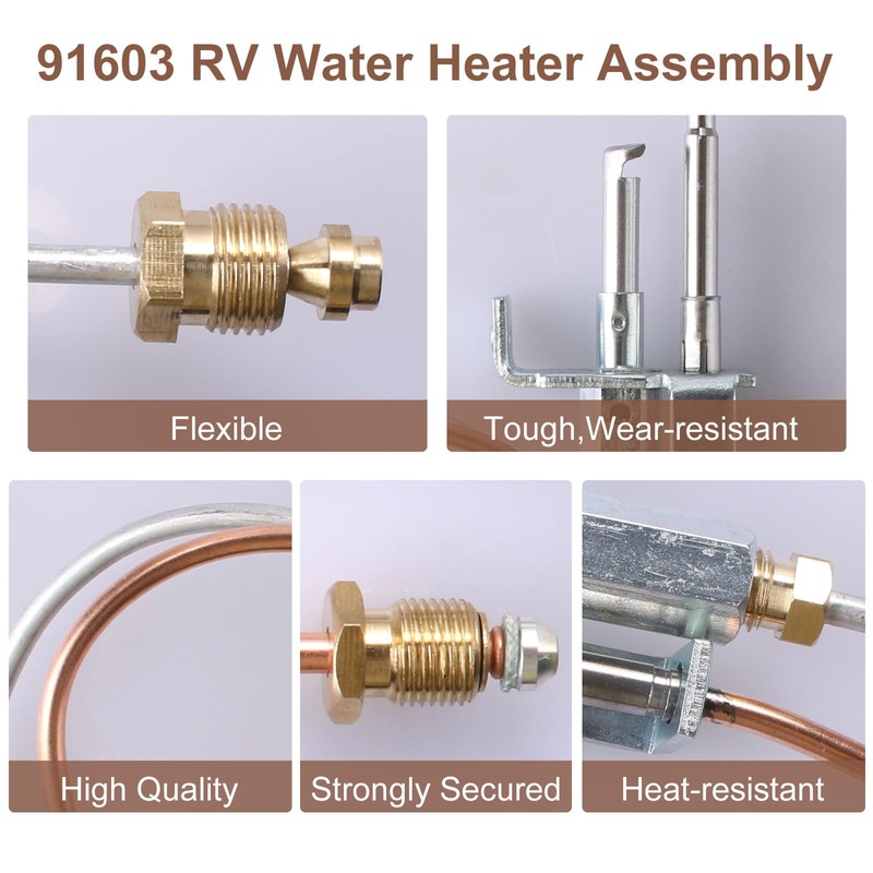 91603 Water Heater Pilot Assembly,Ignitor Thermocouple Replacement Parts for RV