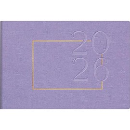 rido/idé Septimus 2026 Pocket Calendar "Lavender" | A6 Landscape Textile