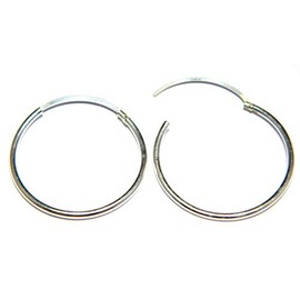 Arranview Jewellery Sterling Silver 22 mm Hoop Earrings Medium Weight