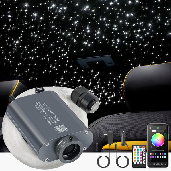 SUNKENET 16W Starlight Headliner Kit, Star Lights for Car Roof&Home