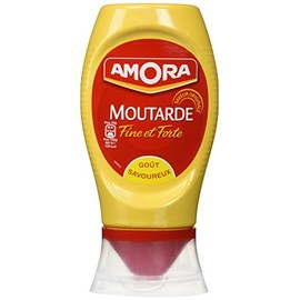 Amora Strong Dijon Mustard from France - 2 plastic bottles - 265 grams each, 9.35 Ounce (Pack of 2)