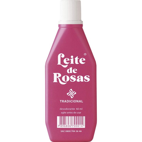 Leite de Rosas - Linha Tradicional - Desodorante Corporal 60 Ml - (Leite de Rosas - Classic Collection - Rose Milk Body Deodorant 2.03 Fl Oz)