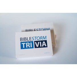 BibleStorm Fun, Educational Bible Trivia Card Game - Flashcards for Bible Study - 50 Questions with Multiple Scripture References per Answer - Play by Yourself or with Family and Friends