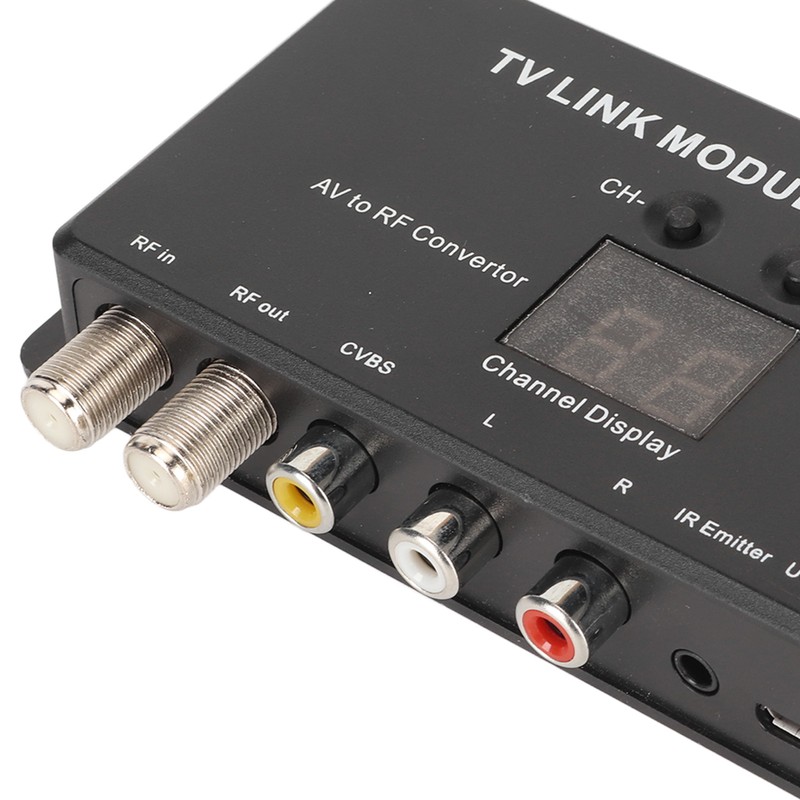 UHF Modulator TV Link Modulator 471.25‑885.25MHz Support PAL NTSC AV