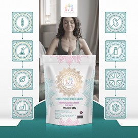 7C Wormwood Parasite Capsules | 60 Wormwood Black Walnut Capsules - 500mg Worm Wood Herb & 500mg Black Walnut per Serving with Oregano, Clove & Garlic | Non-GMO & Gluten Free | Made in The UK