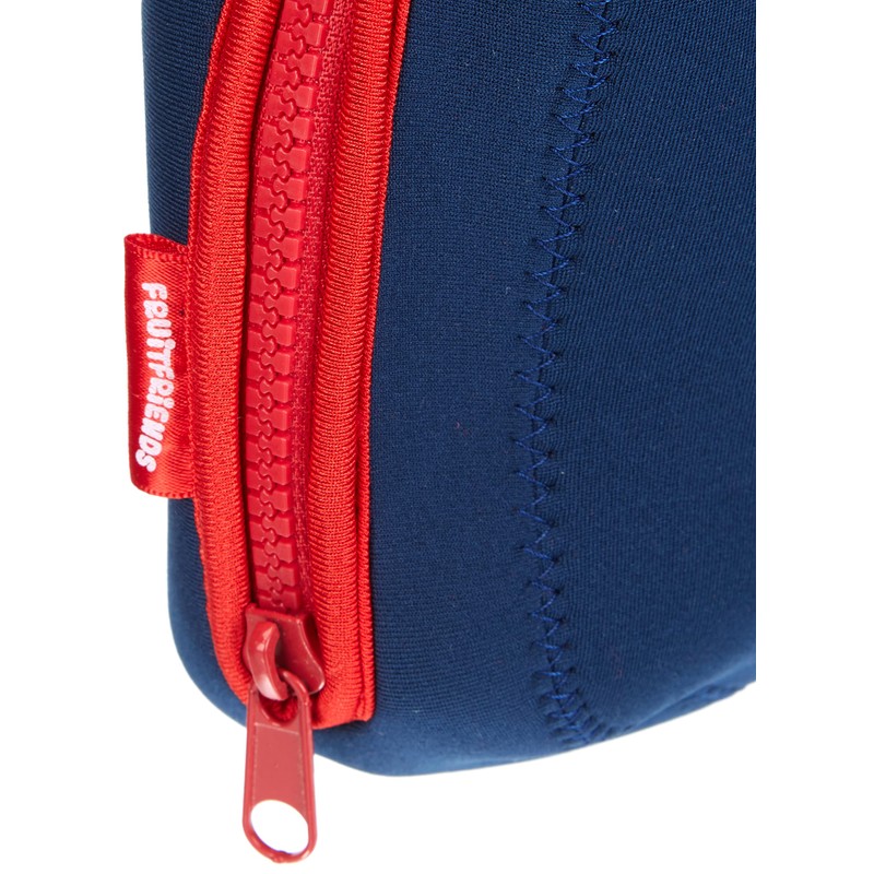 NAVY BLUE Insulated Neoprene Lunch bag by FRUITFRIENDS. Protection for