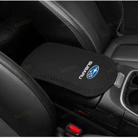 Subaru Car Armrest Cushion, Car Armrest Cover, Console Box Protective Cover Compatible with Legacy, Impreza Sport, Forester, Levorg, Outback, Exiga B4 All Series Suede Material Armrest Console Box Pad