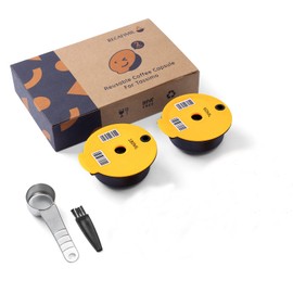 RECAFIMIL Reusable Tassimo Coffee Capsules Compatible with Para Tassimo Cápsula de repuesto Coffee Filter Para Tassimo (60ml + 180ml)