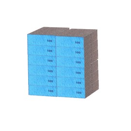 Sanding Blocks Wet and Dry Dual-use Sandpaper, Sanding Sponges Medium Fine 100 Grits Washable and Reusable Wood, Walls, Cars & Metal 12PCS