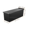 Luxshiny Pullman Loaf Pan with Lid: Non-Stick Bread Toast Box