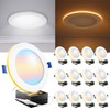 Sunco 12 Pack 6 Inch LED Recessed Light with Night