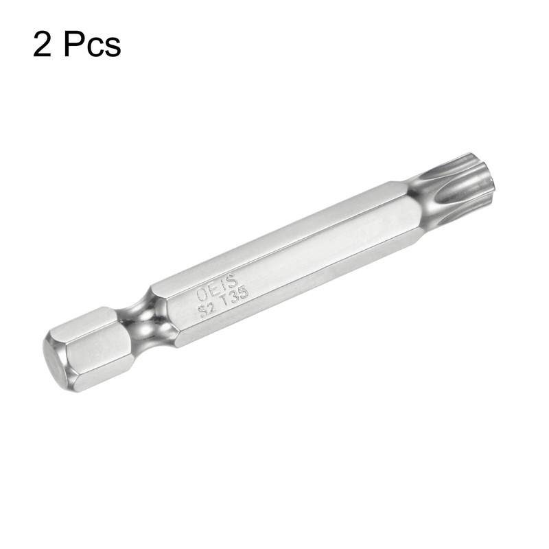 sourcing map 2pcs T35 Security Torx Bit 1/4" Hex Shank