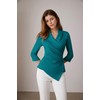 GRACE KARIN Blouse Women's 3/4 Sleeve V-Neck Wrap Blouse Elegant