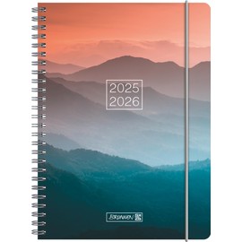 BRUNNEN "Misty Sunset" School Diary 2025/2026 A5 Plastic