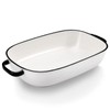 6 Quart Large Rectangular Baking Dish, 16x11 Inches Ceramic Baking