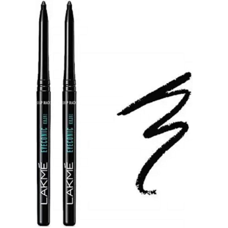 LAKMÉ Eyeconic Kajal Twin Pack (02 Packs of Twin Kajal)