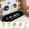 Coffee Themed Kitchen Mats for Floor, Non Slip Cushioned Kitchen