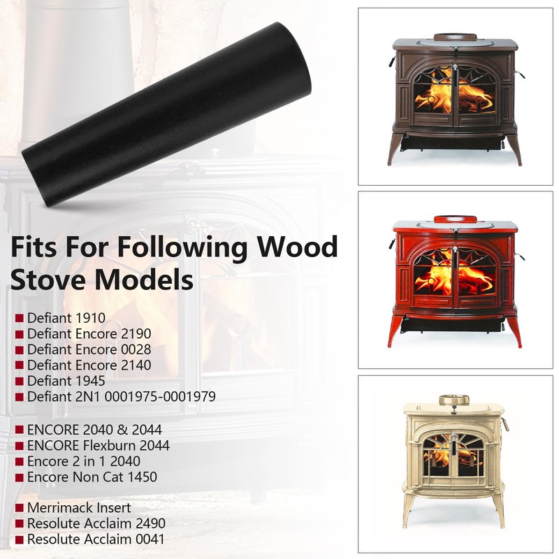 Black Wooden Handle Assembly 1600664 for Vermont Castings Stove Replacement