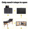 BestMassage Massage Bed Portable Massage Table 24 inch Wide Lash