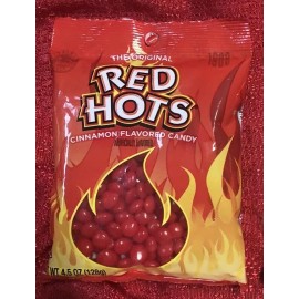 Ferrara Original RED HOTS Cinnamon Candy Nostalgic Retro-Vintage Candy 4.5 oz Bag Fresh