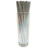 Silver Paper Straws for Drinking Straws Biodegradable Disposable Straws Bulk(150