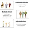 YouthLoxus 14pcs 1:25 Scale Miniature People Figures, Model Railway Accessories