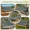 Oxford Fabric Swing Cushions with Backrest & Tie Straps for