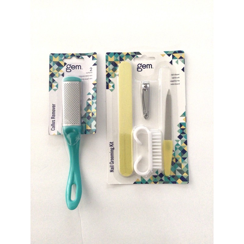 Gem 5 PC SET OF GEM 2 SURFACE CALLUS REMOVER