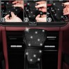 NBTEPEM 30 Pcs Black Bling Car Accessories Set for Women,