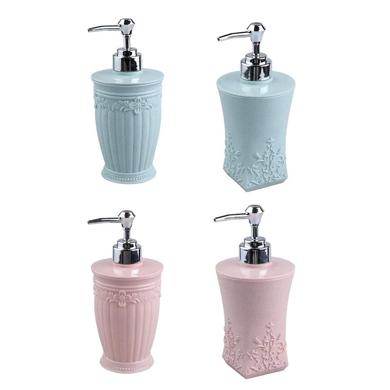Fenteer Soap Dispenser Plastic 400ml, Refillable Liquid Hand Soap Dispenser