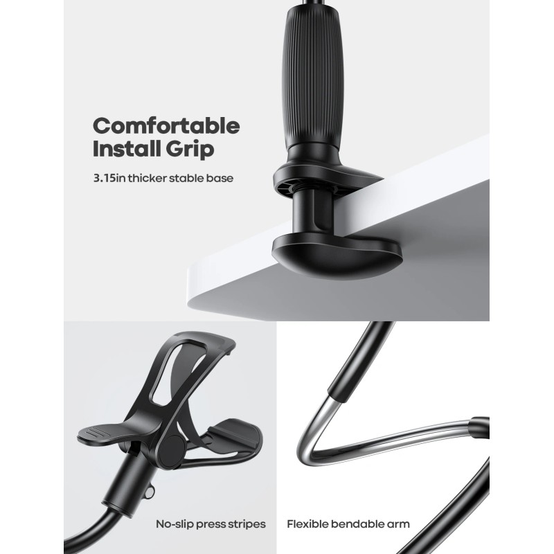 Lamicall STGP01 Universal Phone Mount Extra Long Flexible PVC Arm
