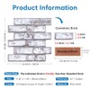 COMSTICKC 3D Faux Brick Wall Panel, Peel and Stick Brick