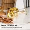 White & Gold Measuring Cups and Spoons Set - Cute