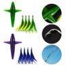 Feather Trolling Skirt Tuna Fishing Lure with Steel Hooks for