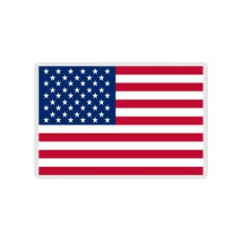 Decalarama American Flag Fridge Magnet Gift - Cute United States of America (USA) Novelty Birthday Present