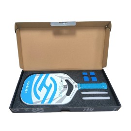 14mm Thickness Carbon Fiber Pickleball Paddle USAPA Approved T700 Carbon Fiber Heat-Pressed Pickleball PaddleMaterial: T700 Carbon Fiber, Color: Blue