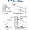 GDDIYing 6 Pack Cable Railing Hardware Deck Railing Kit System