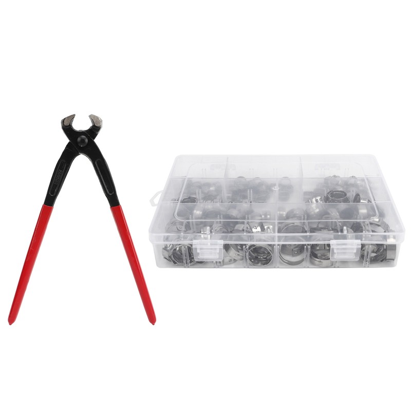 130Pcs Stainless Steel Hose Clamps 6 to 21mm Hose Clip