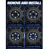 M14x1.5 Spike Lug Nuts 20pcs Black Lug Nuts Compatible with