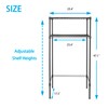 Zvyteay Mini Fridge Shelf Adjustable Height Storage Shelf Metal Storage