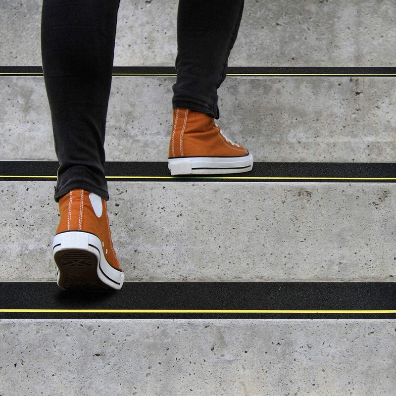 COSIMIXO 4" x 33Ft Anti Slip Stair Tread with Reflective