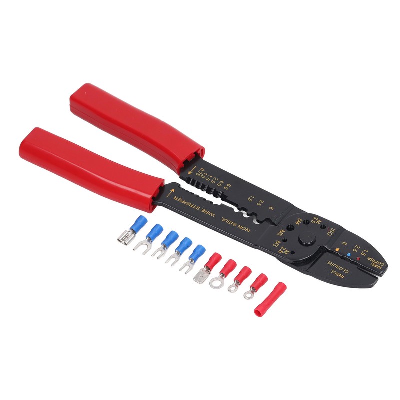 Wire Terminals Crimping Tool PVC Insulated Terminal Crimper Kit for